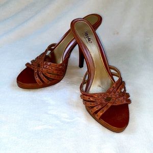 mossimo Brown High heel studded shoes